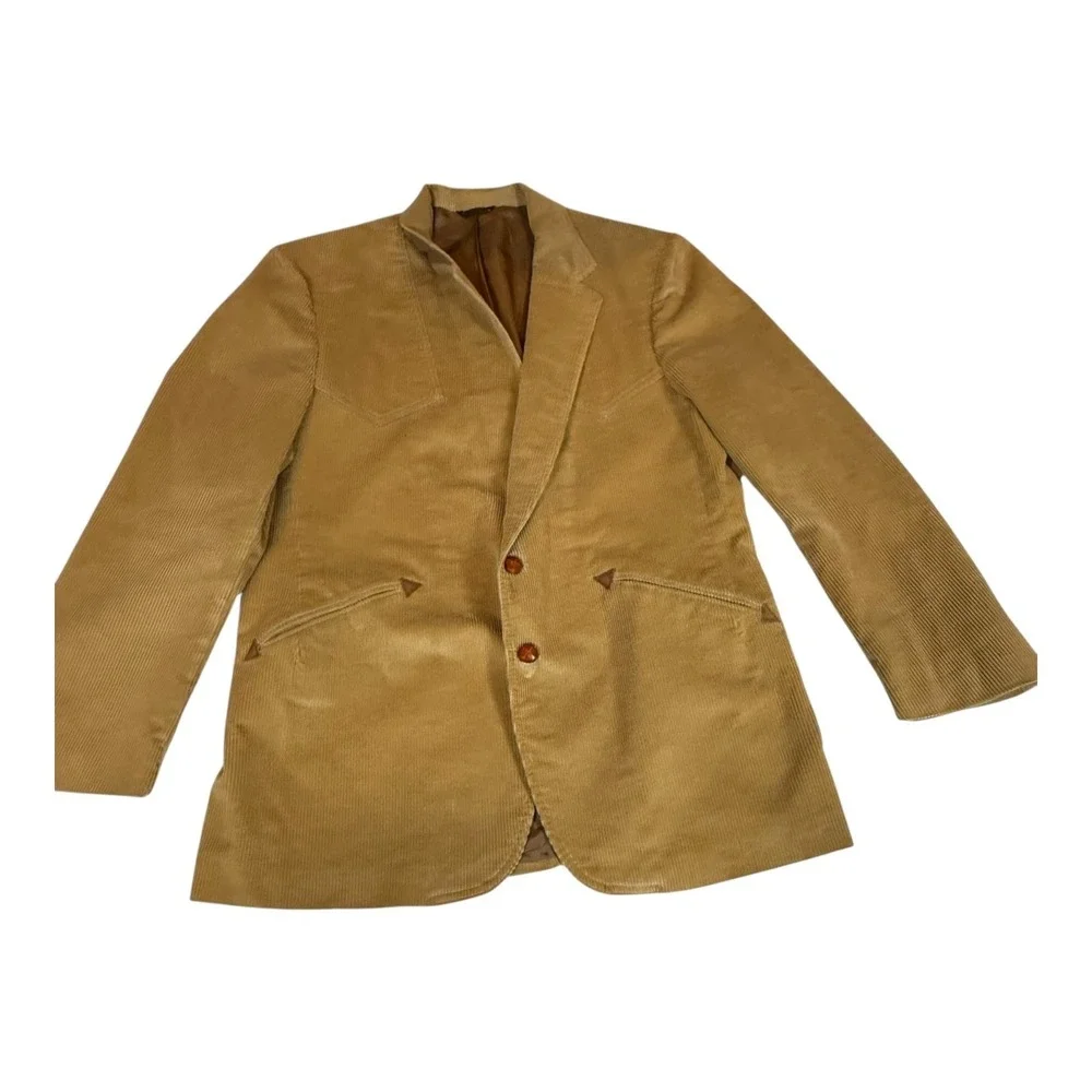 Vintage Levi's for Men Corduroy Blazer Tan‎ Camel Sport Coat Jacket 44 R